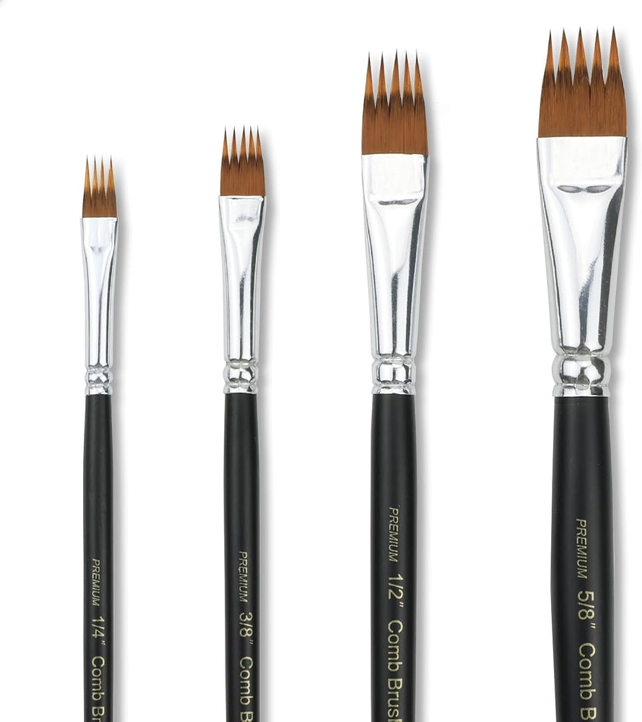 Set de 4 Pinceles Peine Coreano