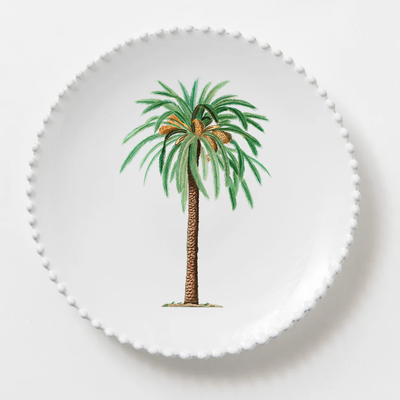 Plato Palmera borde Perlitas