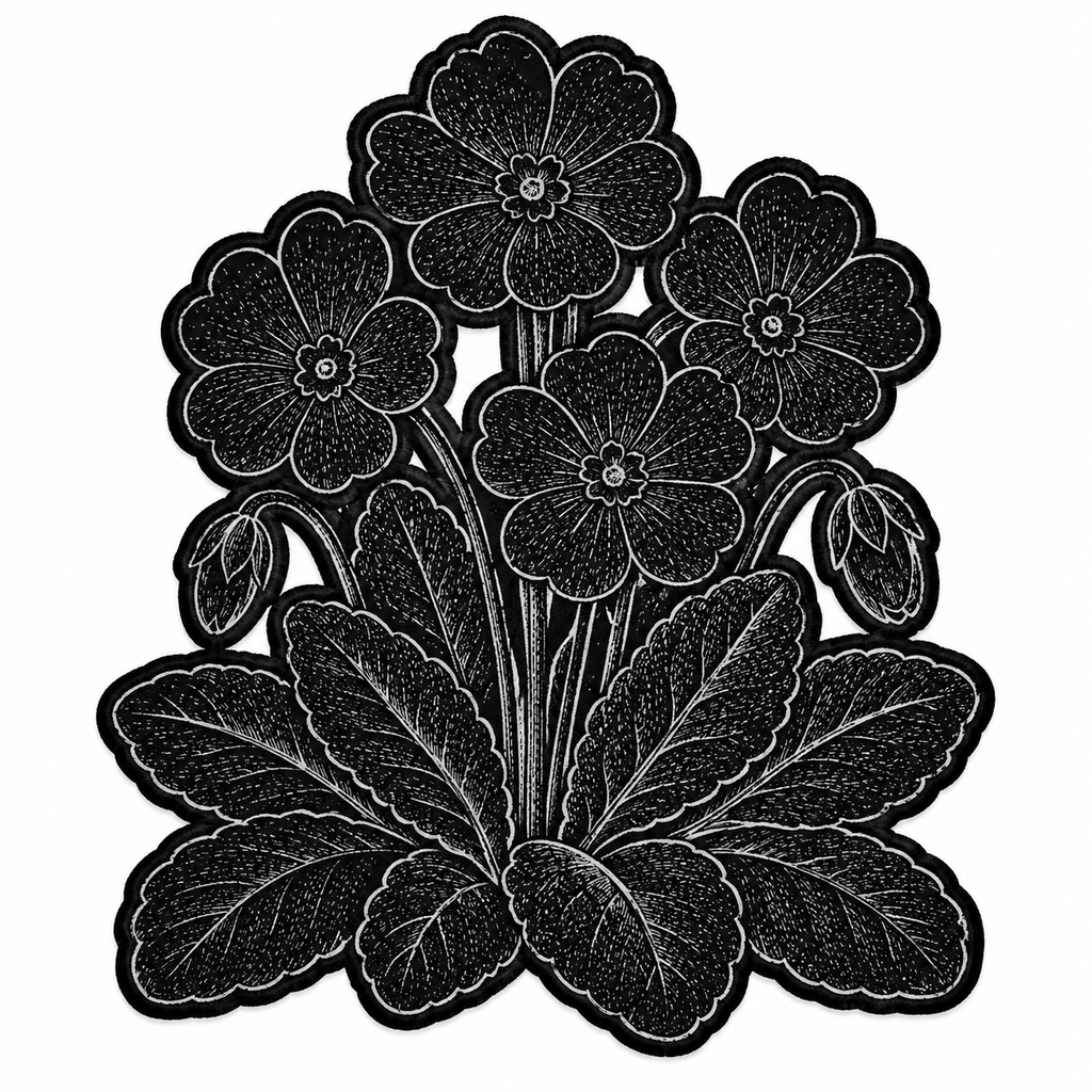 Floral Sello de goma