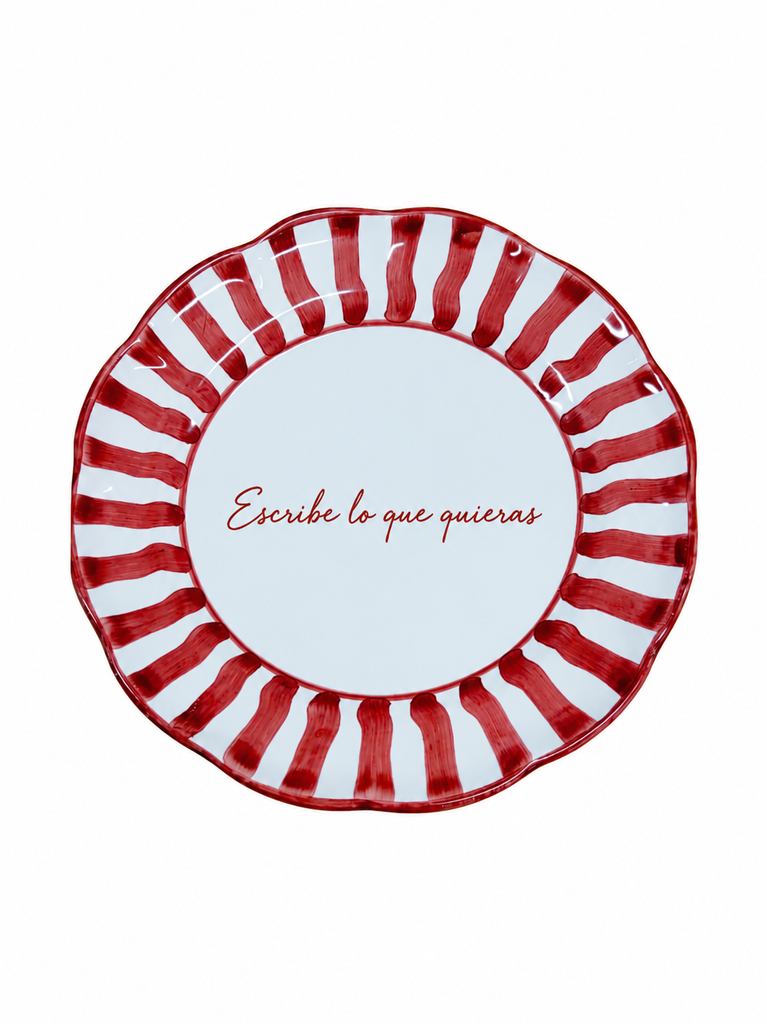 Plato Stripy Personalizado