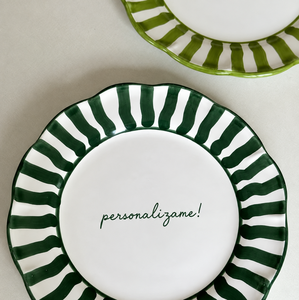Plato Stripy Personalizado