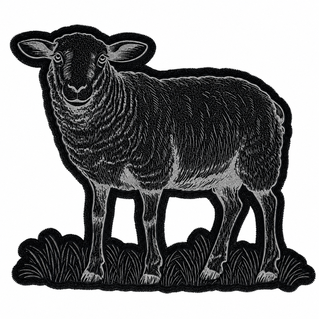 Oveja Sello de goma