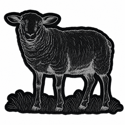 Oveja Sello de goma