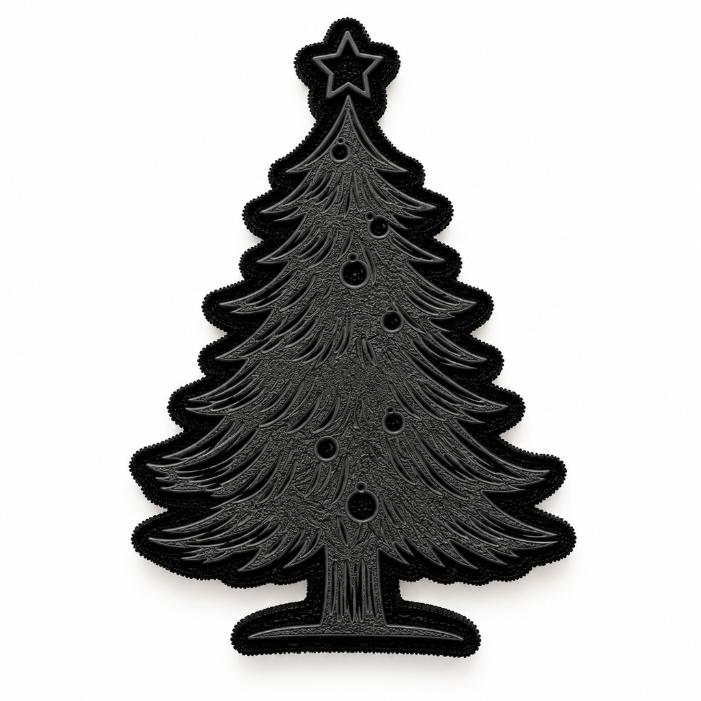 Pino Navidad Sello de goma
