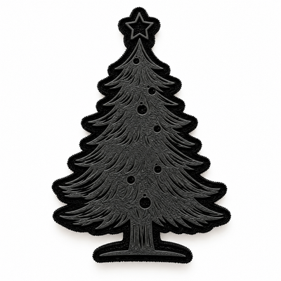 Pino Navidad Sello de goma