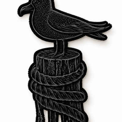 Gaviota Sello de goma