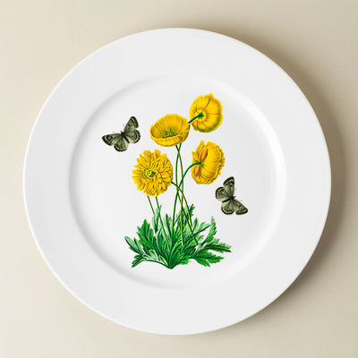 Plato Flor Amarilla 27 cm