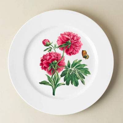 Plato Flor Peonías 27 cm