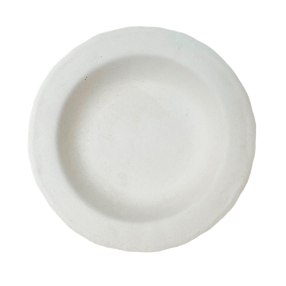 Plato Hondo Borde Ondulado (Bizcocho)