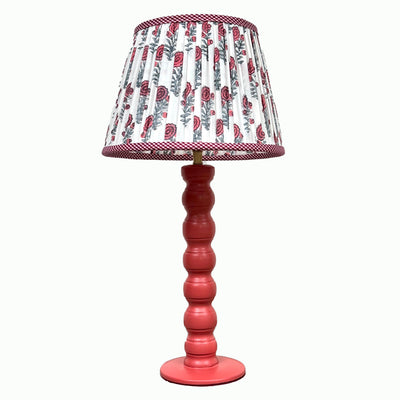 Lámpara Scalloped Ladrillo + Pantalla plisada