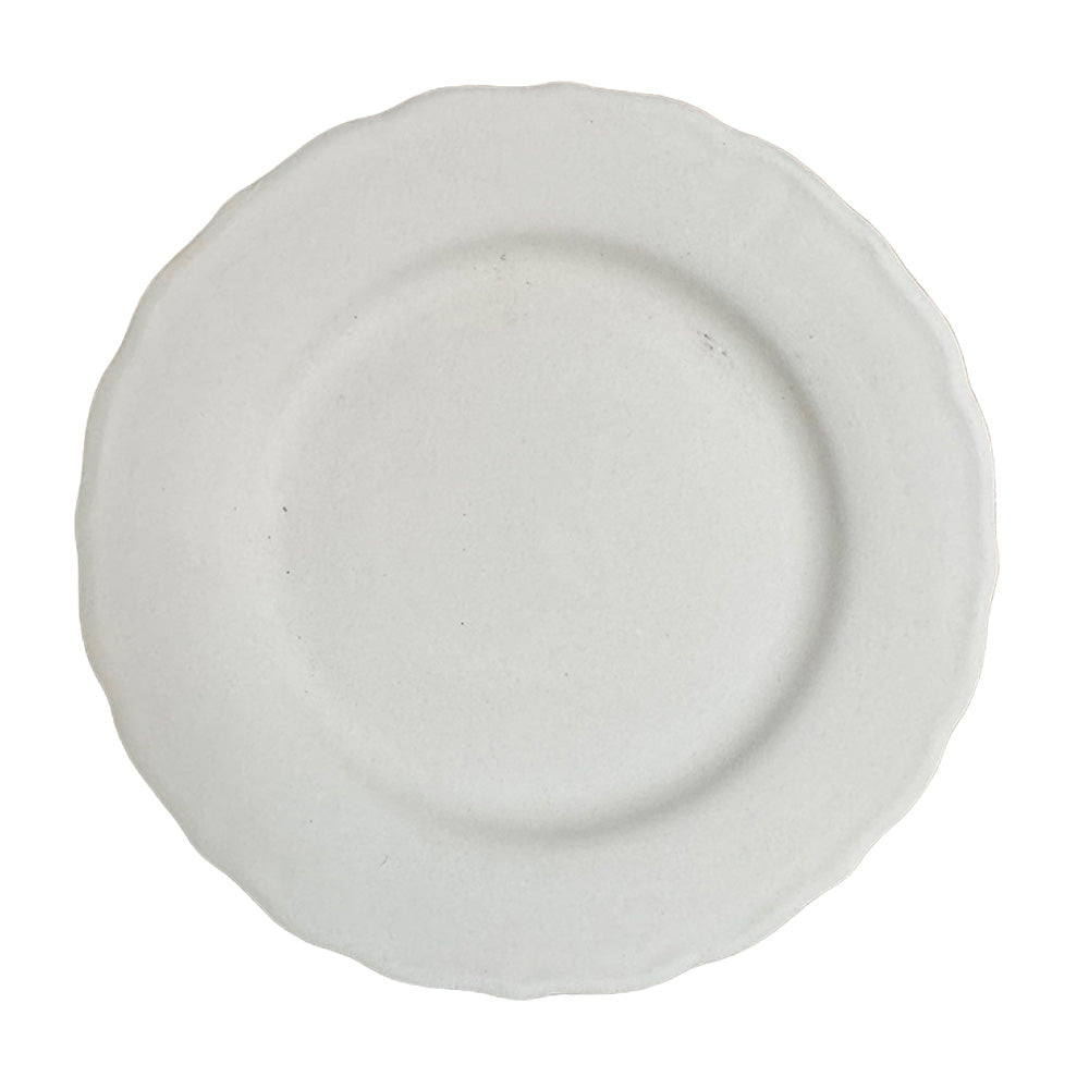 Plato Borde Ondulado 27 cm (Bizcocho)