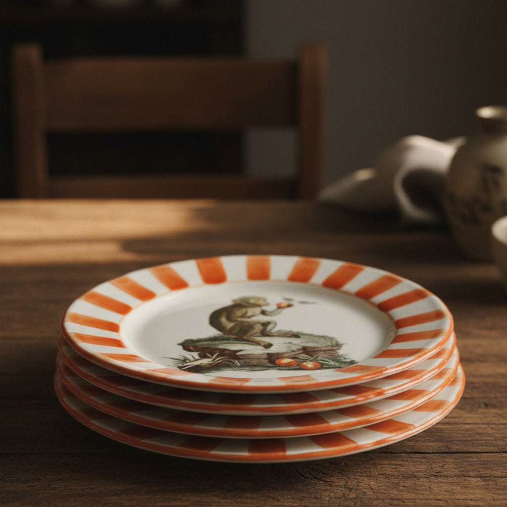 Plato Mono Naranja 21 cm