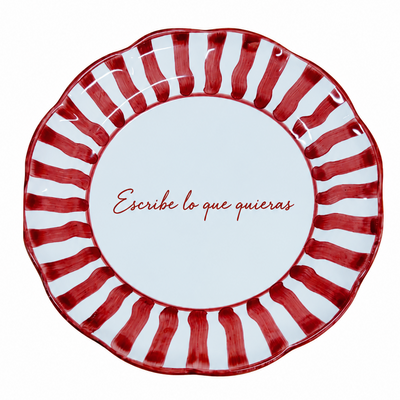 Plato Stripy Personalizado 26 cm