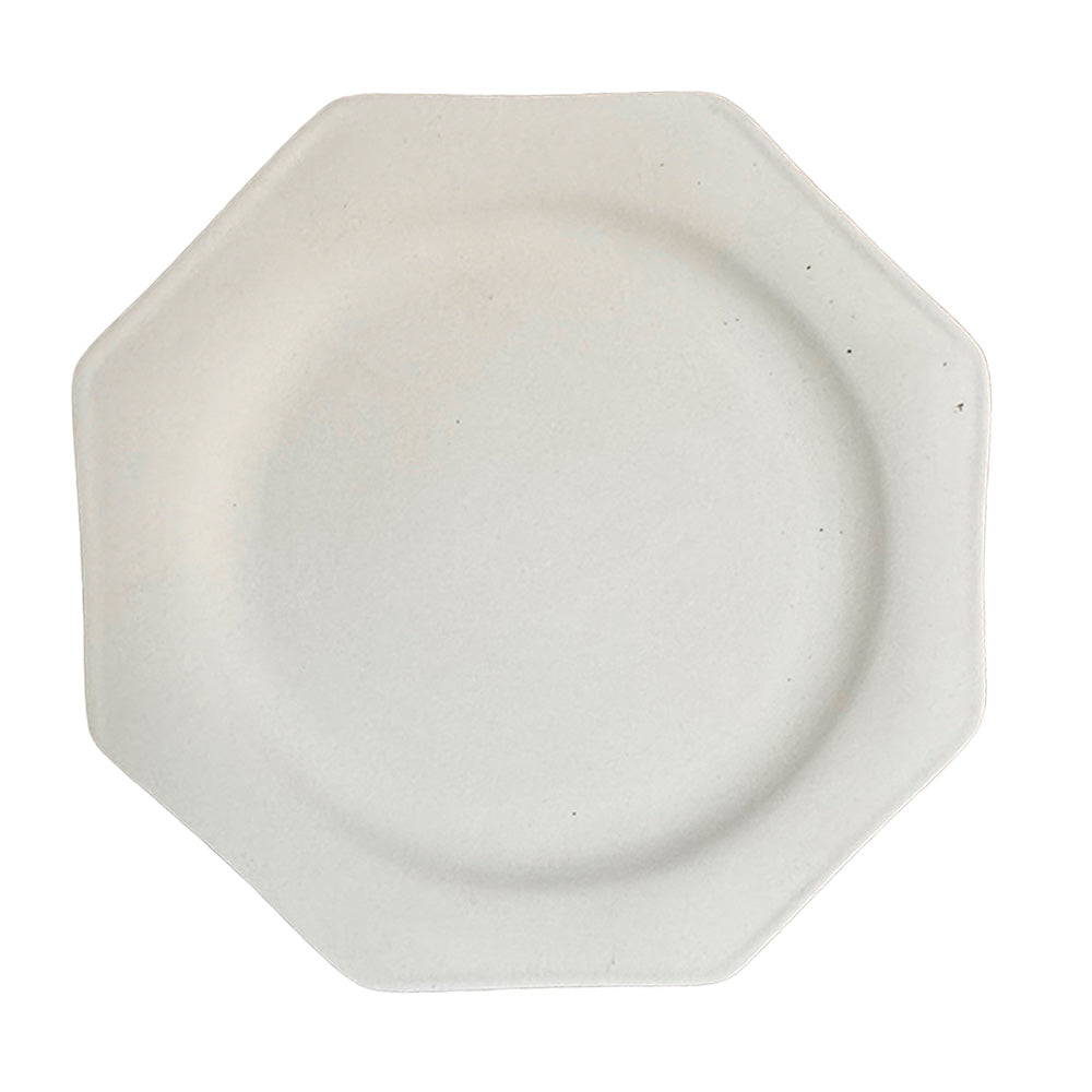 Plato Octagonal 30 cm (Bizcocho)