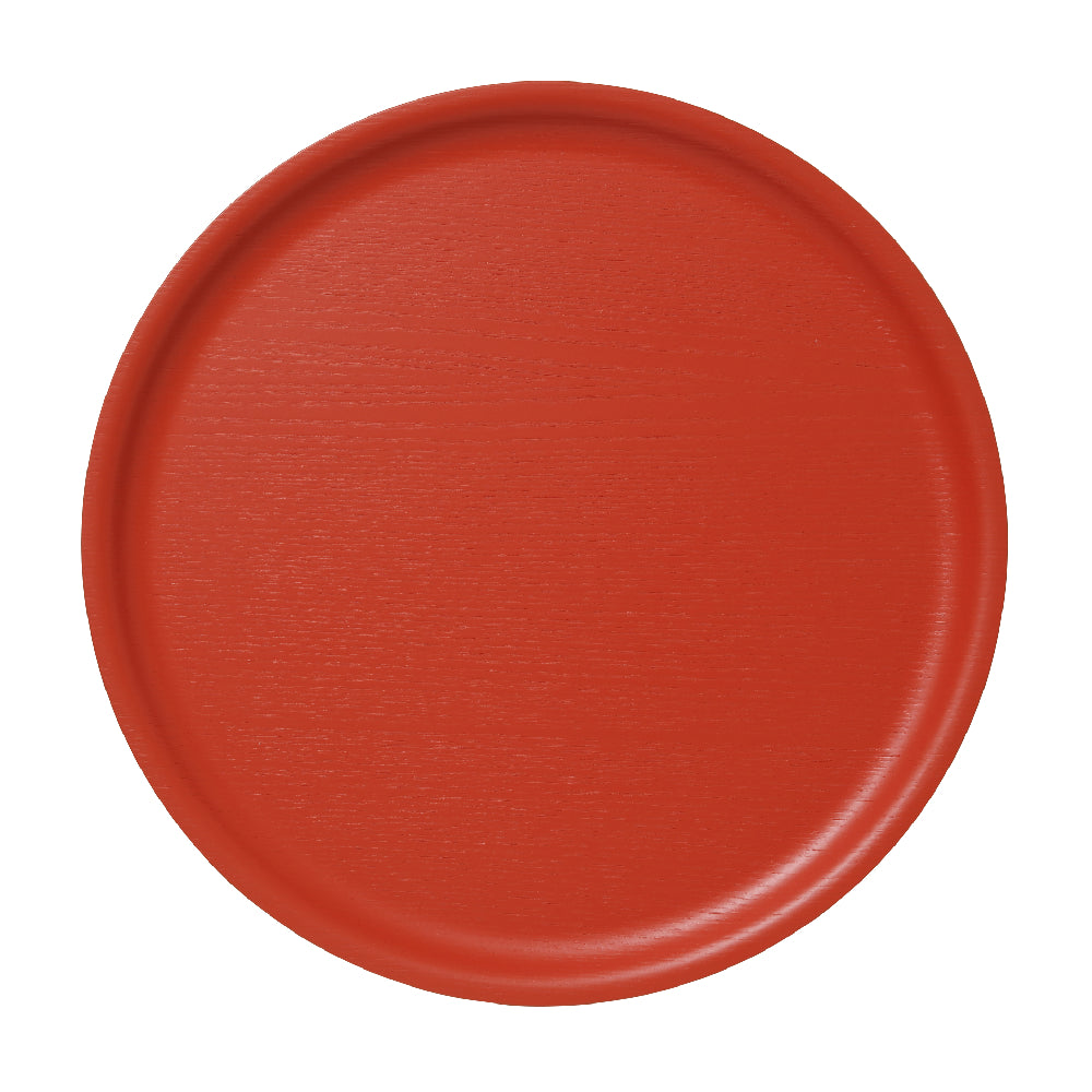 Bandeja Redonda Rojo Coral 45 cm
